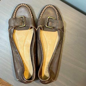 J. Crew Dark Brown Leather Flat/loafer Size 10